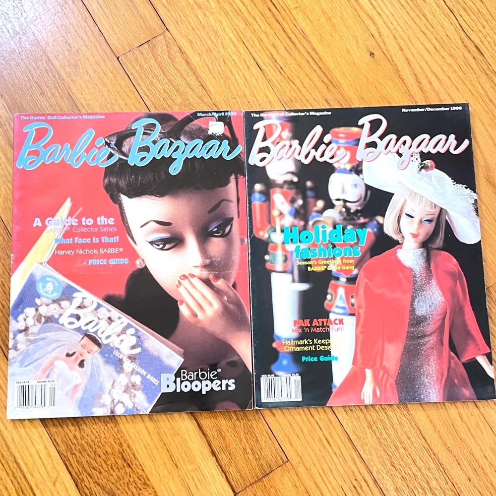 Barbie Bazaar Magazines Lot 2 March 96 Nov 96 Collectible